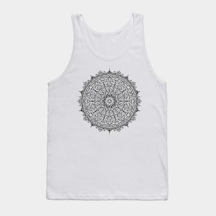 Black Mandala Tank Top